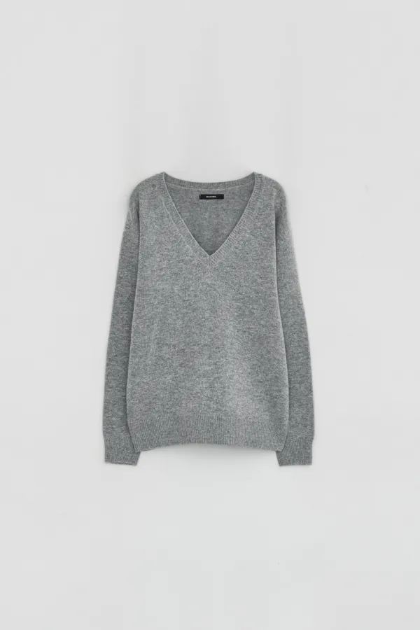 V NECK CASHMERE KNIT