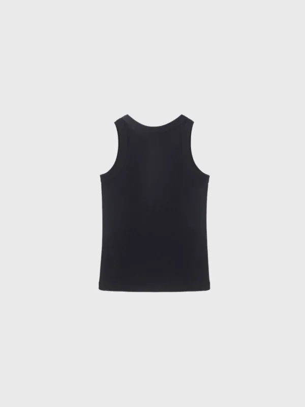 Hard basic sleeveless (white / ivory / beige / green / blue / light gray / dark gray / black)