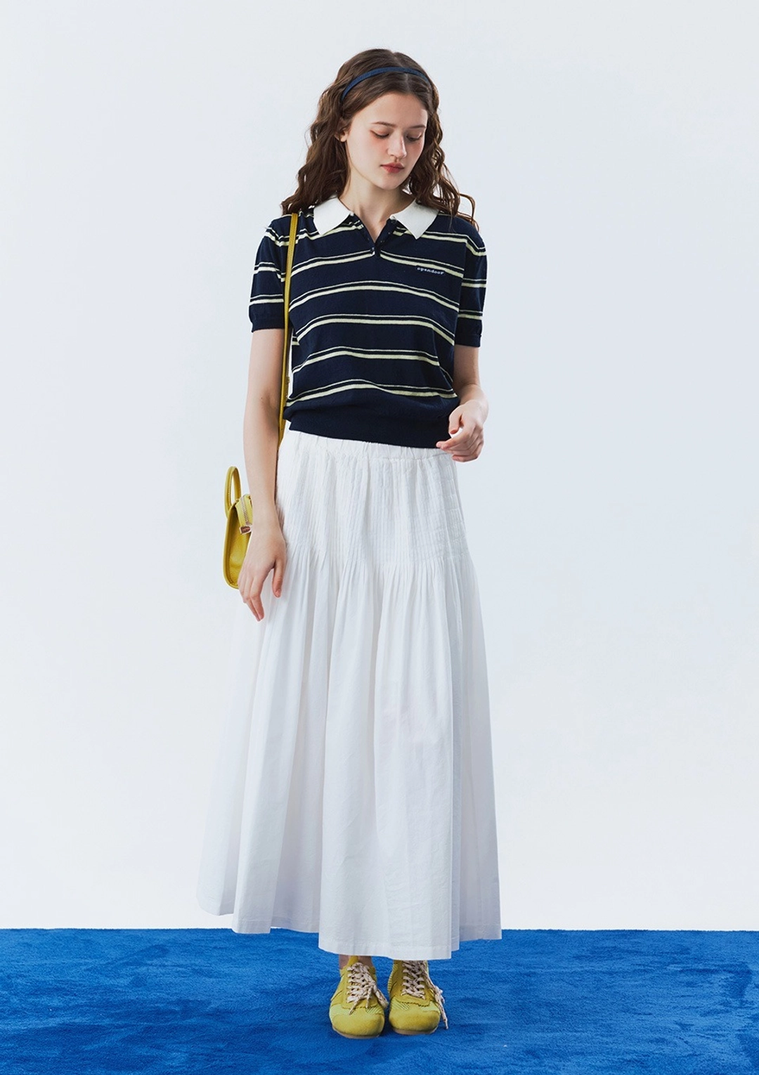 오픈도어 [2차 리오더] summer stripe knit navy 상품 이미지 2