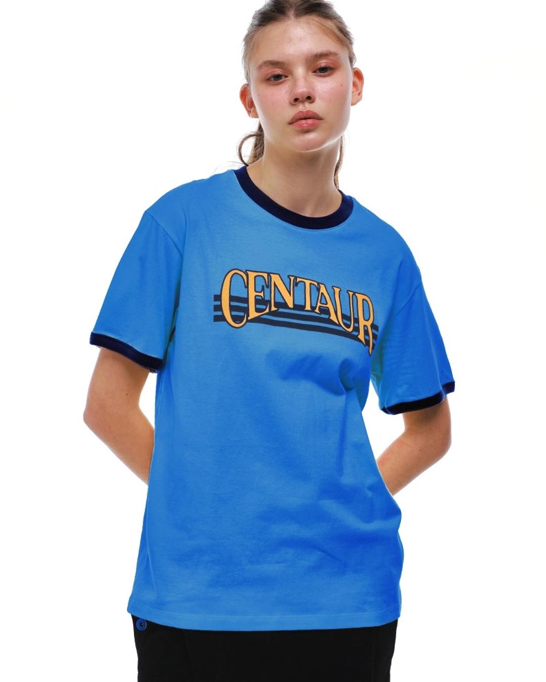 센토르 CENTAUR VINTAGE RINGER T-SHIRT_BLUE 상품 이미지 2