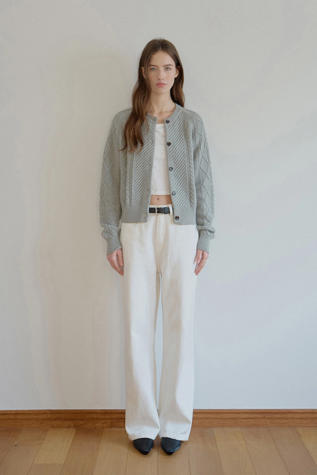 샤드라마 SIGNATURE  STITCH DENIM PANTS [WHITE] 상품 이미지 2