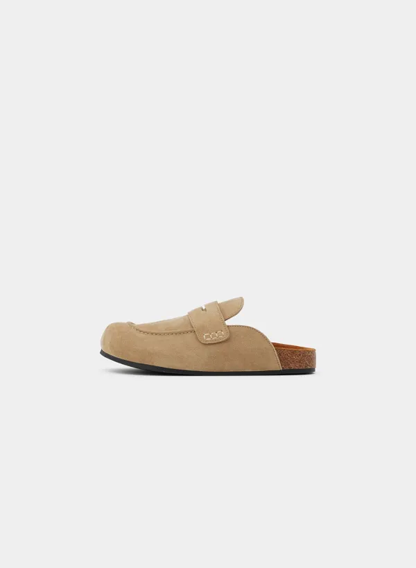 Benzy suede penny mules