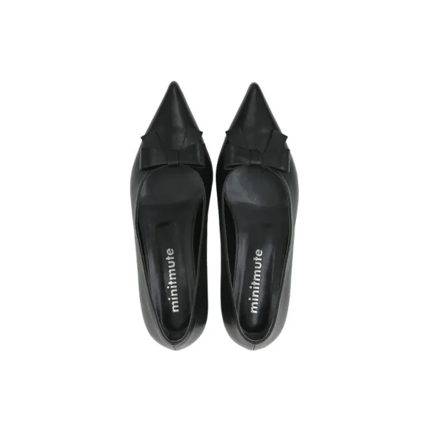 ribbon retto shoes - black