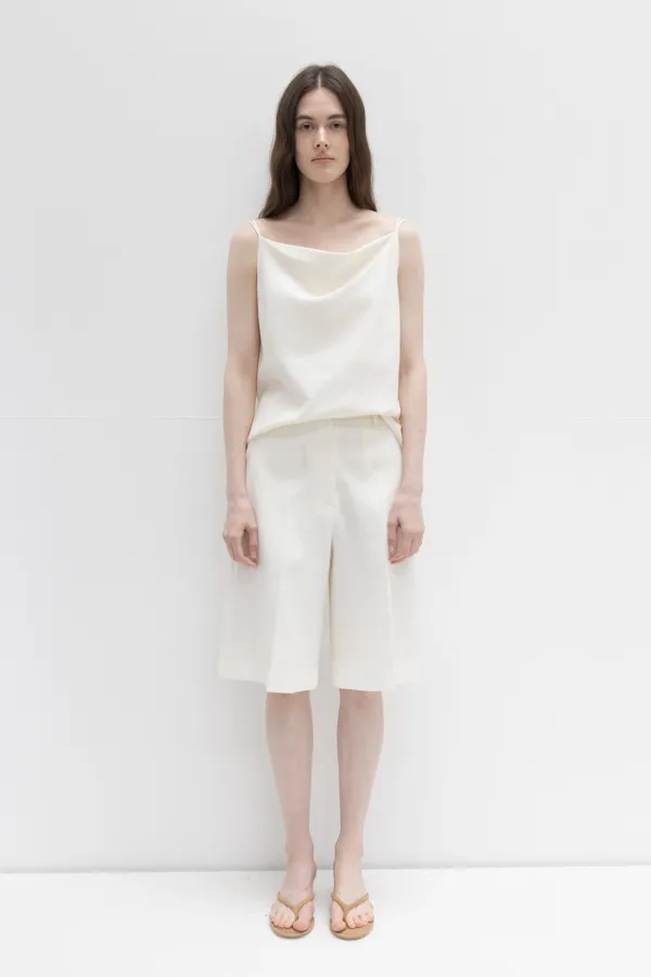 Tailored Shorts Pants_Ivory