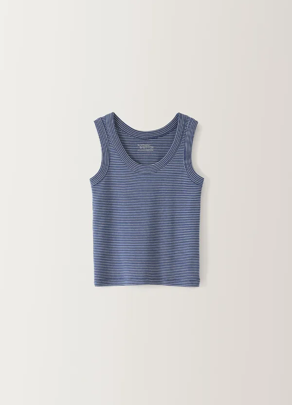 Sailor sleeveless top (Blue)