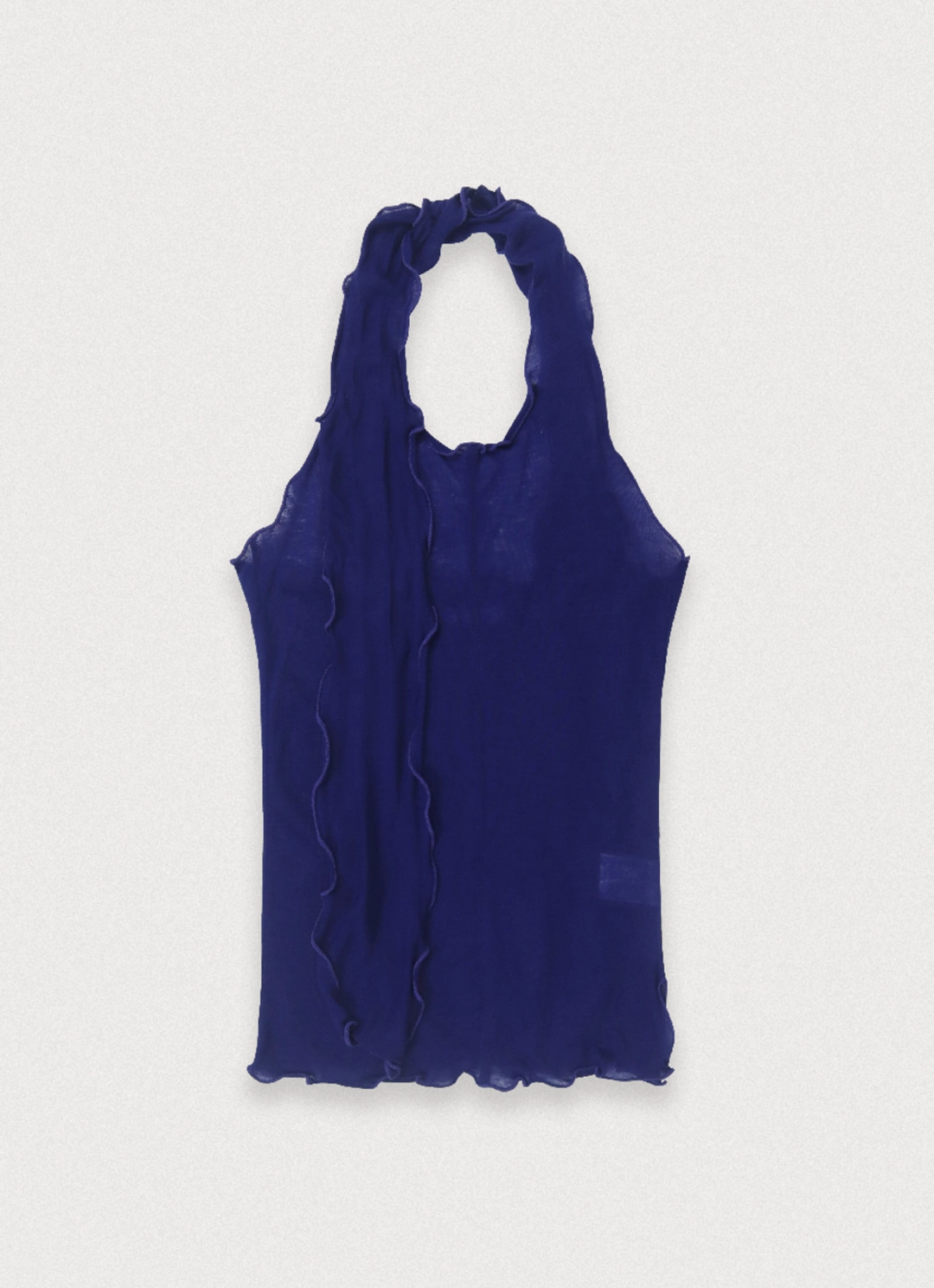 포에토 Gift sheer halter sleeveless - cobalt blue - 포에토 상품 이미지 3