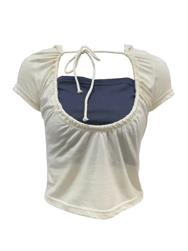 LUNA VEIL HOODIE T-SHIRTS IVORY