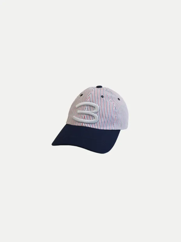 23 RABBIT CAP STRIPE INDIGO RED