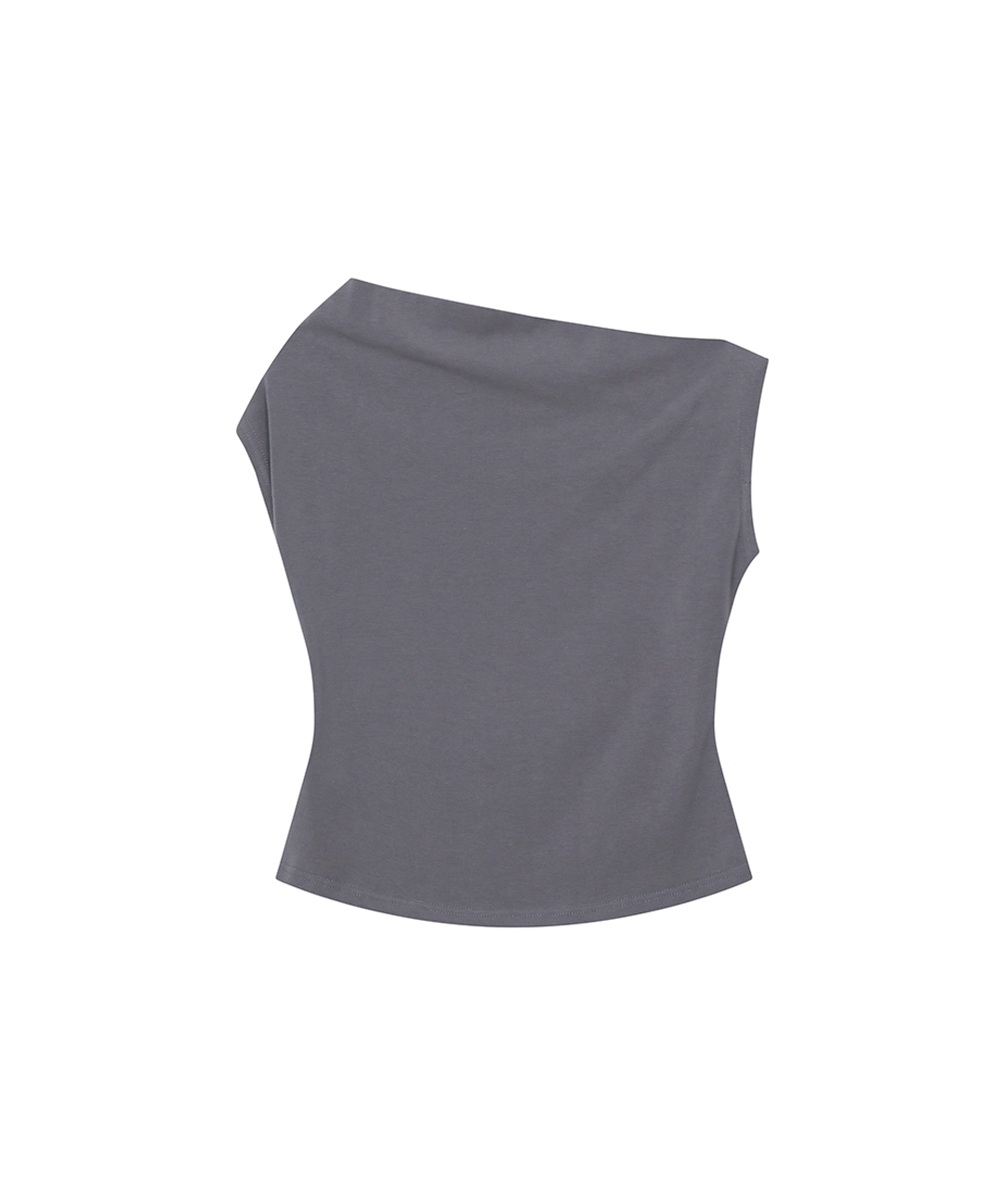 미세키서울 Slanted sleeveless top DARK GREY 상품 이미지 3