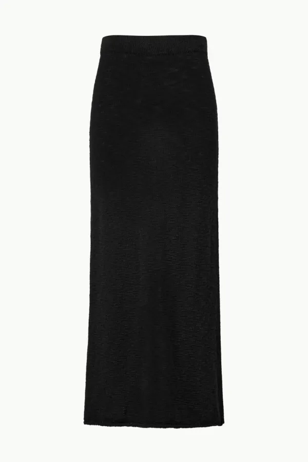 H-line Knitted Skirt, Black