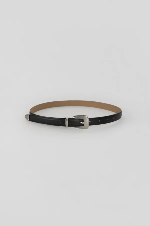 [Exclusive] Cow Leather Western Belt_Black