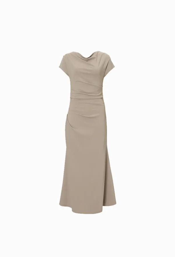Amber Drap One-piece (Cocoa)