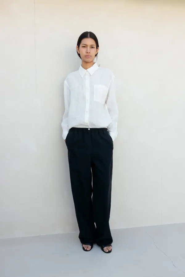 Pure Linen Shirt (White)