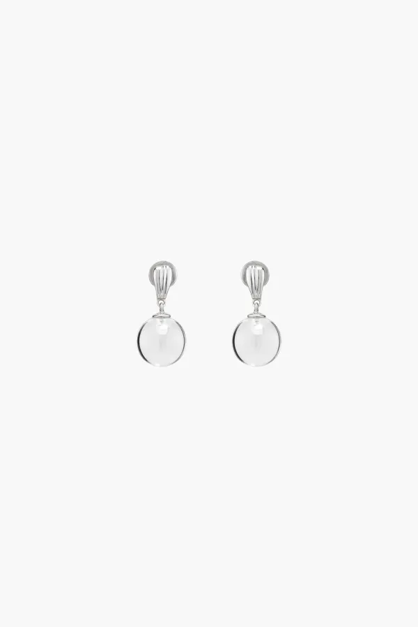 [VEI] 925silver WHITE QUARTZ BELL EARRINGS_OE2A2MEA41