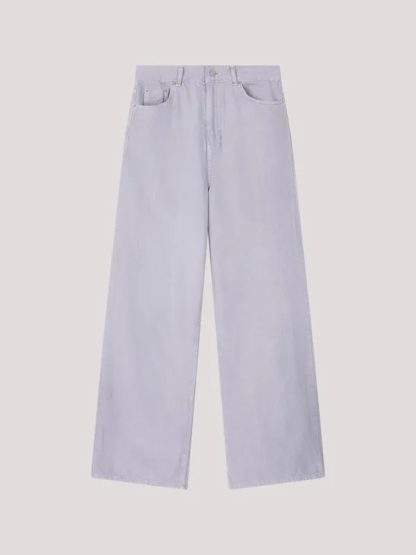 [2nd] Gray wide denim
