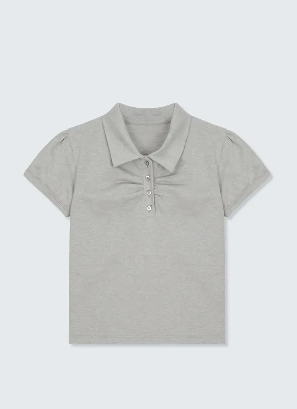 Shirring PK T_(Melange)