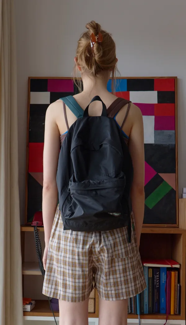 214. Multi Color Backpack _ Black