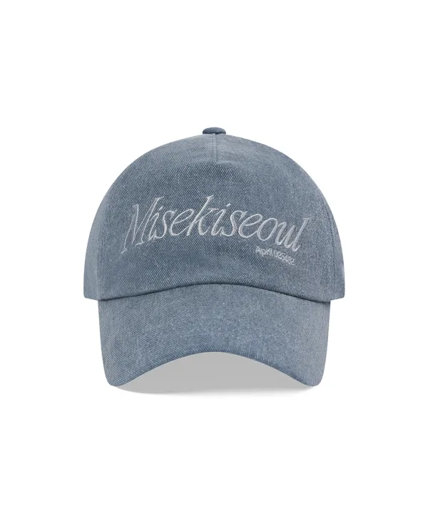 Serif logo ball cap NAVY