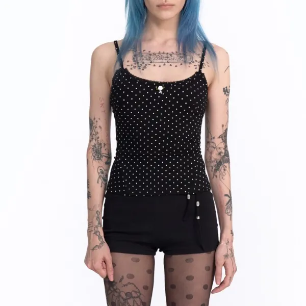 [REORDER] ROSE POLKA DOT CAMI