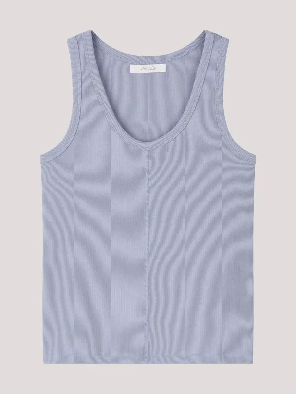 U-Neck Sleeveless Top_Skyblue