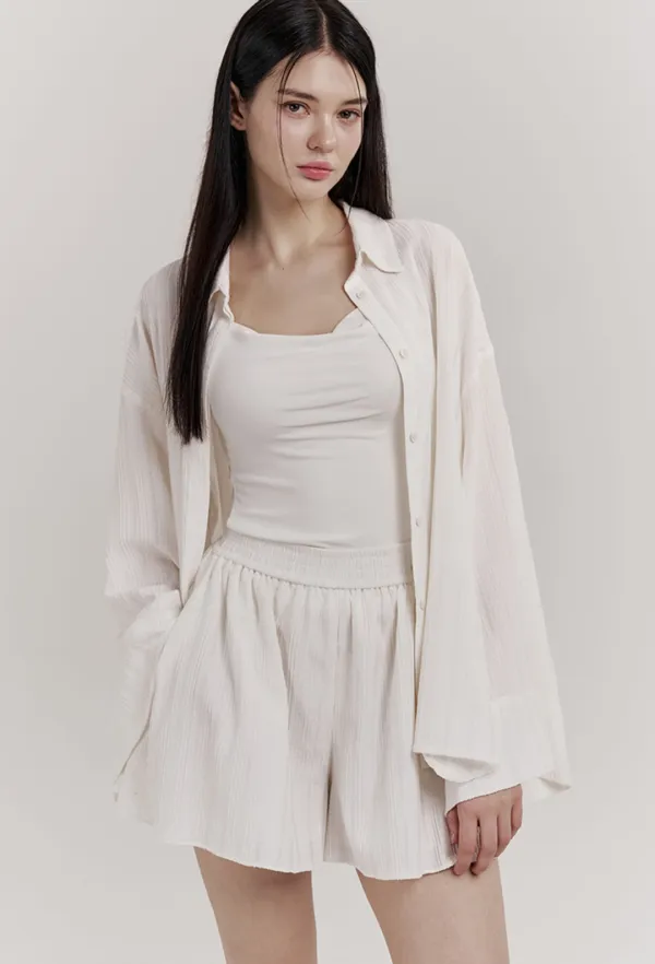 Maris Loose-fit Shirt (Ivory)