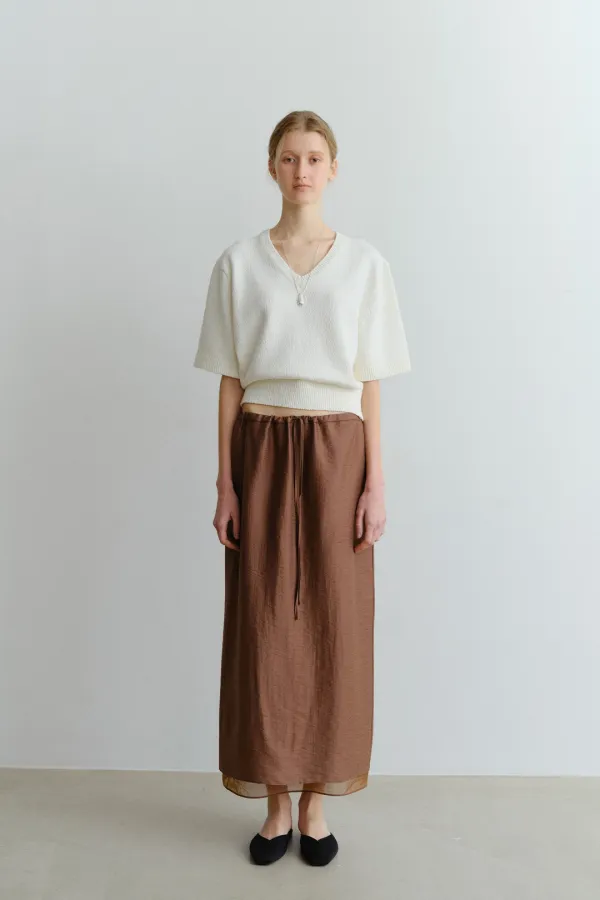 COTTON V-NECK KNIT_IVORY_OE2C2MKN40IVY