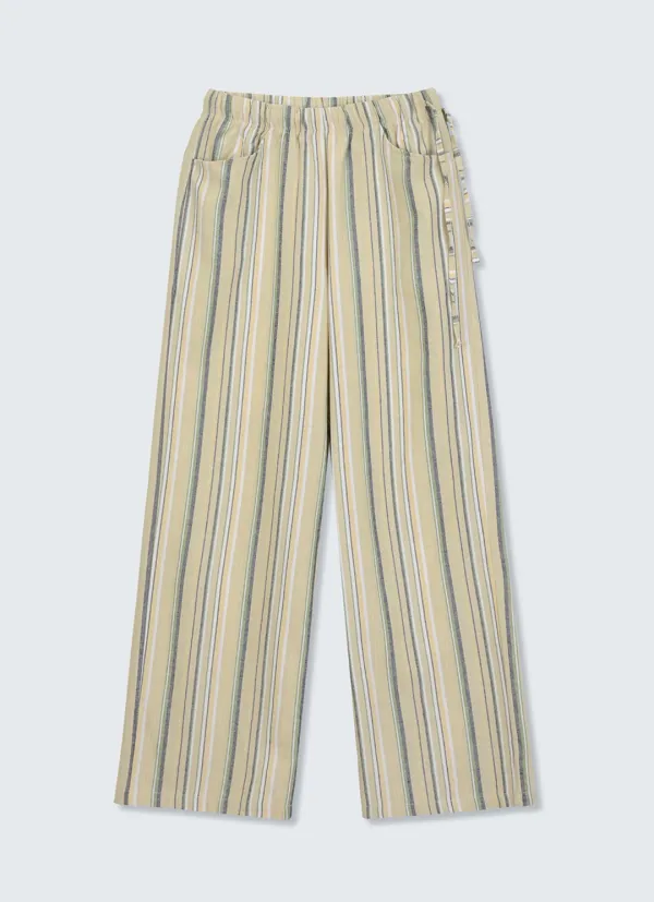 Summer Linen Stripe PT_(Yellow)