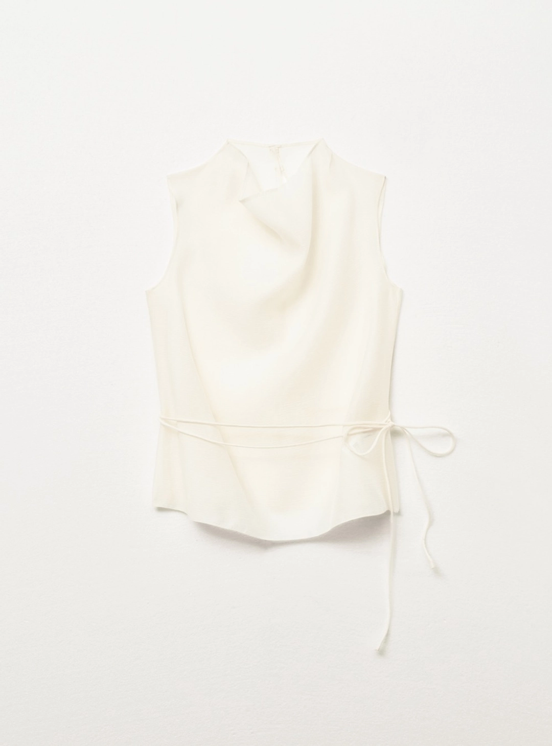 SIERRA DRAPE BLOUSE - CREAM DUNE