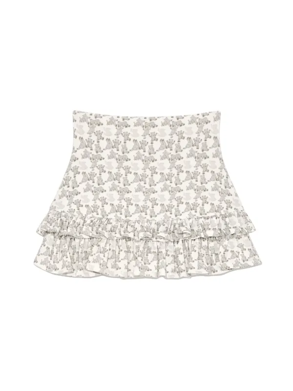 LULU RUFFLE MINI SKIRT (MILK BEAR)