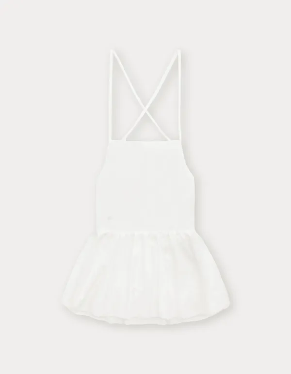 Balloon Back Strap Top - Ivory