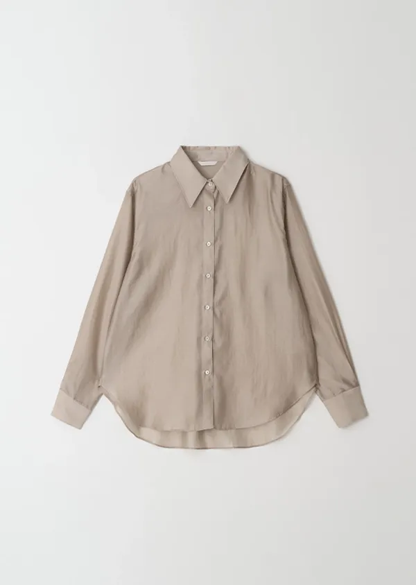 tencel basic shirt-beige(6월 15일 부터 순차발송)