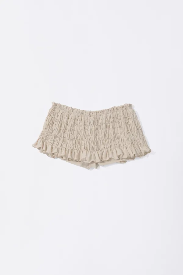 Crinkle Volumer Skort Dusty Beige