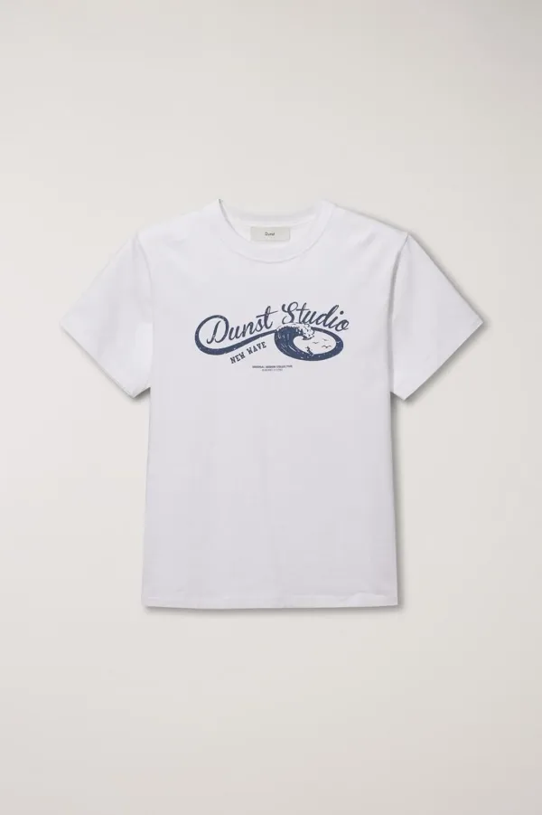 UNISEX WAVE LOGO T-SHIRT OFF WHITE