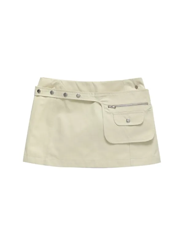 [Last one] POCKET BELT MICRO SKIRT_YELLOW