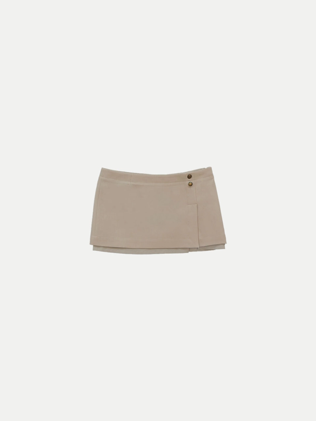 콜로신스 ANTIQUE SLIT MINI SKIRT IVORY BEIGE 상품 이미지 1