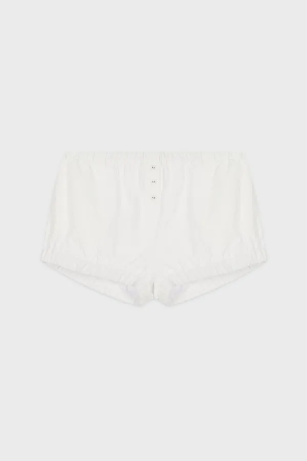 Shirring Shorts (White)