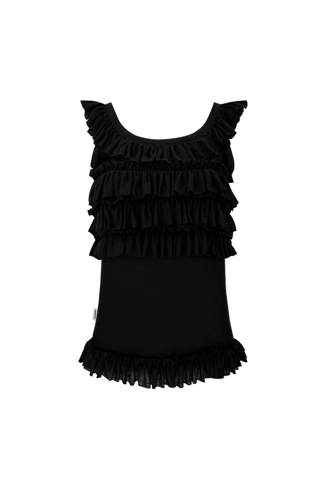 체메씨 FRILLY SLEEVELESS (BLACK) 상품 이미지 2