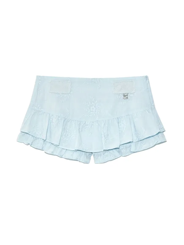 RODEO MICRO MINI SKIRT (BABY BLUE)