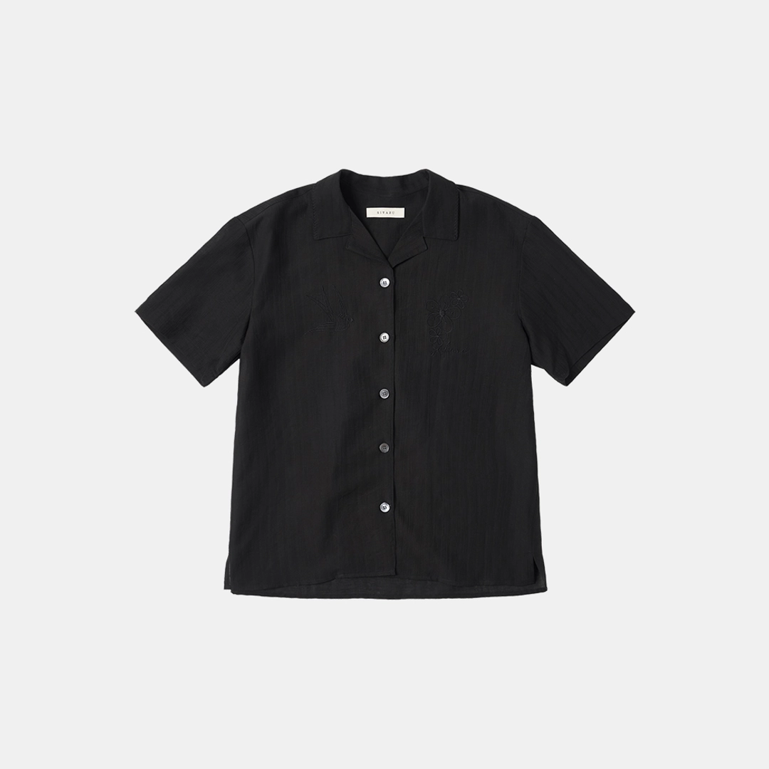 시야쥬 SITP5216 도쿄 씨티 자수 셔츠_Black 상품 이미지 1