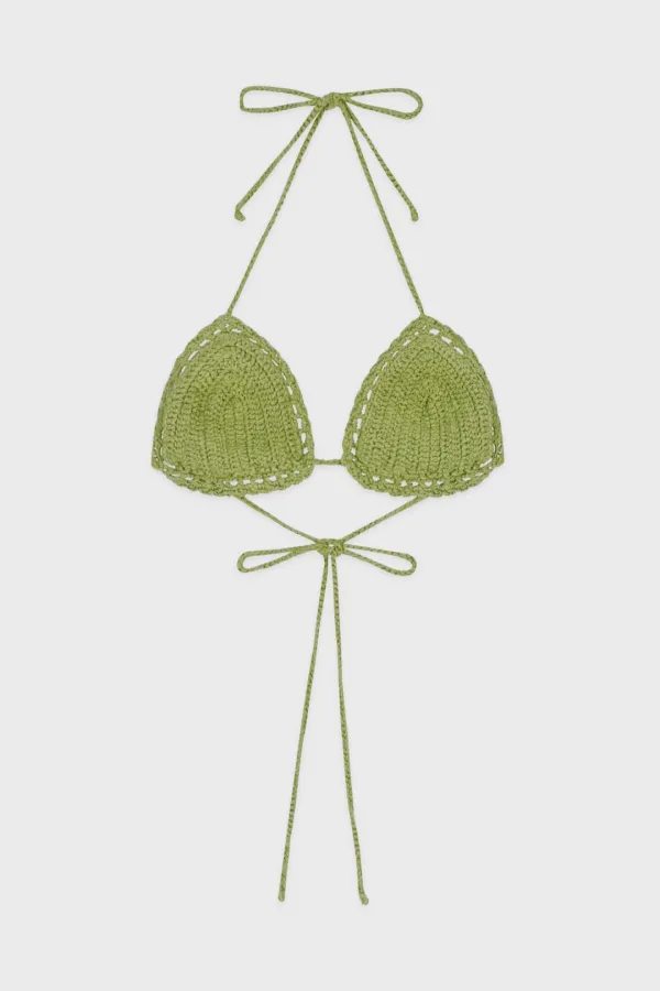 Hand Made Knit Bikini (Green)