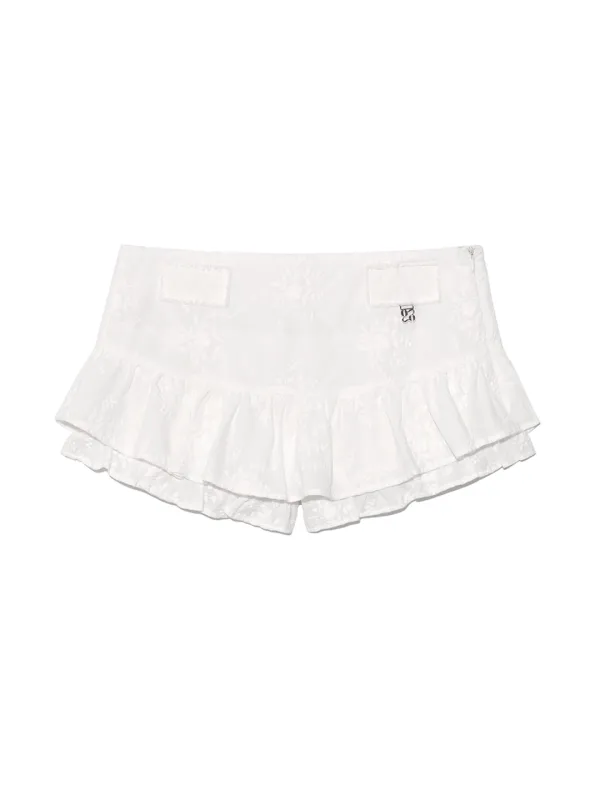 RODEO MICRO MINI SKIRT (WHITE)