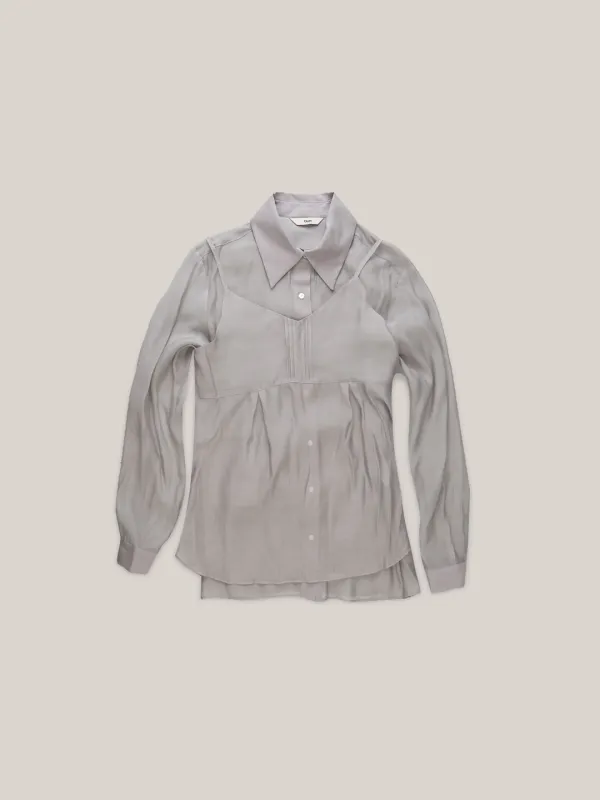 SHEER BUSTIER SET-UP  [ GRAY ]