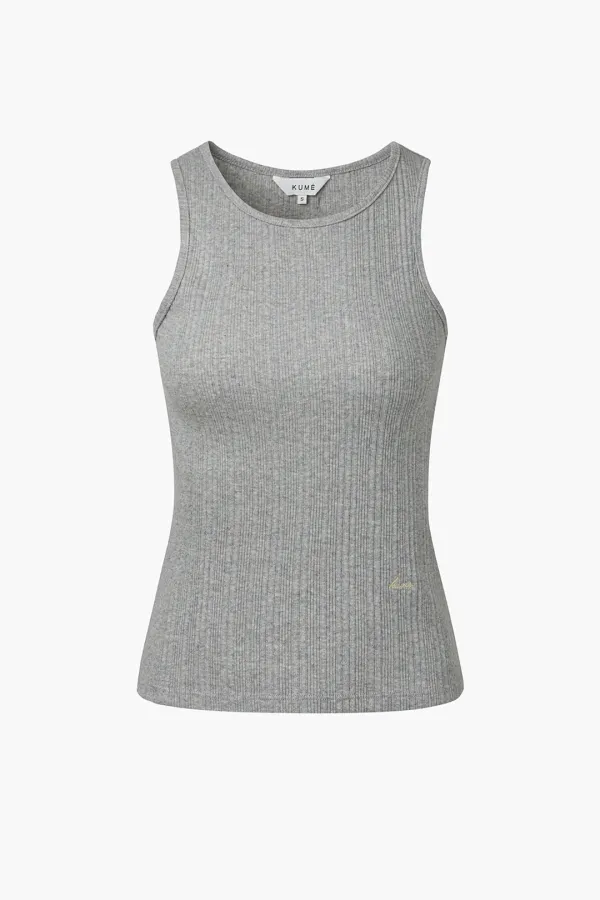 [1st Re-order] Basic Tank Top, Melange Gray
