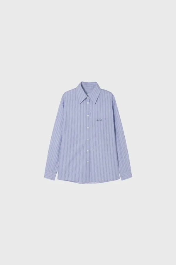Pin stripe shirt (blue)