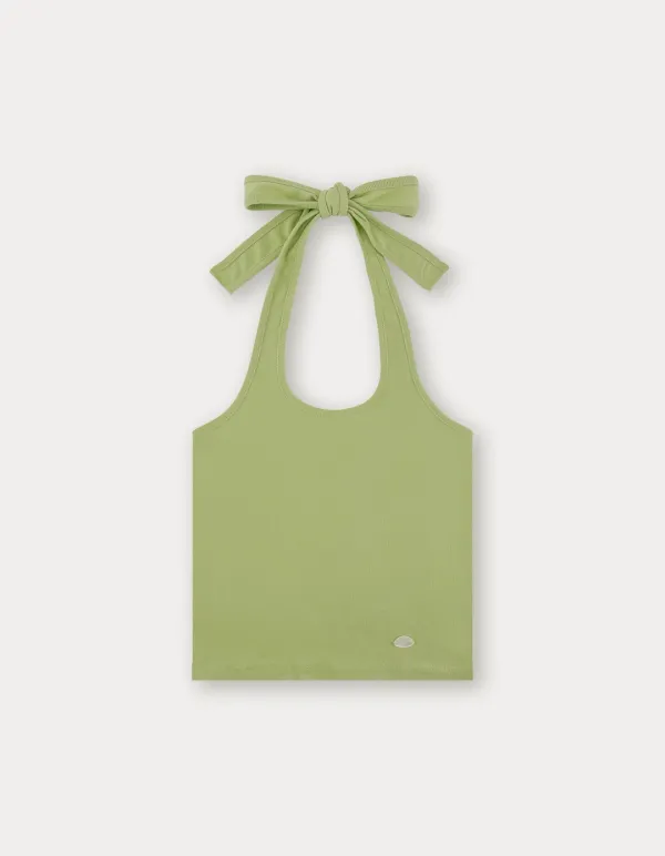Halter Pendant Sleeveless - Olive