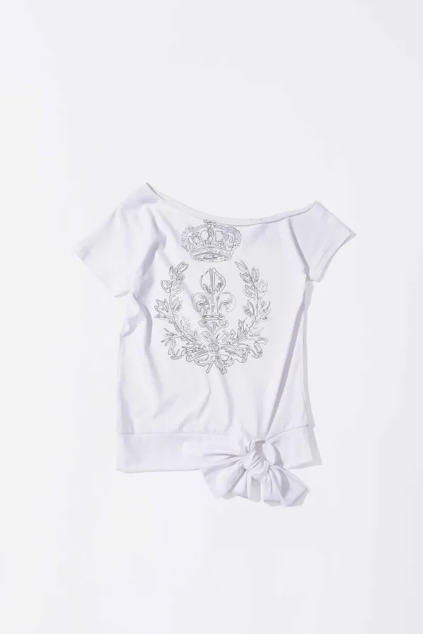 Chateau Shithole Tie Tee White