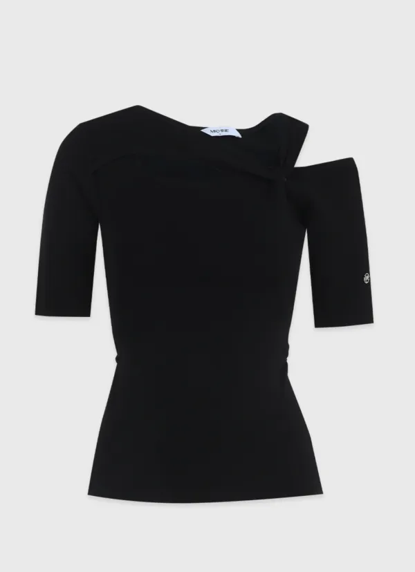  [44-120]  Nikita Twist Knit  니키타 트위스트 니트 (여름-데일리룩-유니크-페미닌룩-하객룩-오피스룩-데이트룩-출근룩-꾸안꾸-니트티-언발-슬림핏-빅사이즈-자체제작) 