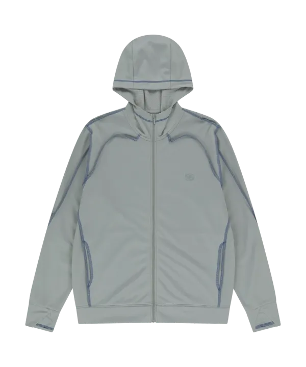 OVERLOCK MESH ZIP-UP [GREY]