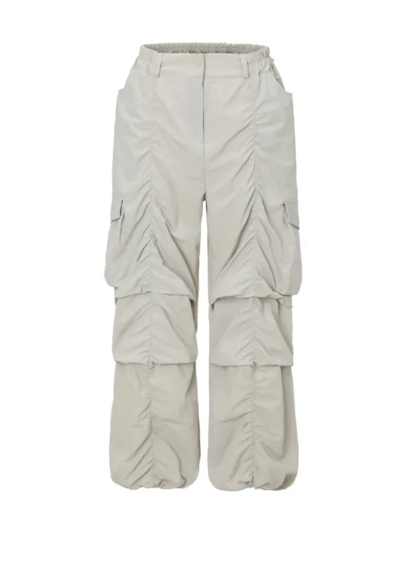 Shirring Parachute Pants