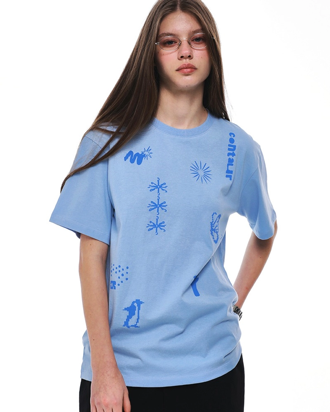 센토르 CENTAUR ARCHIVE T-SHIRT_SKY BLUE 상품 이미지 2